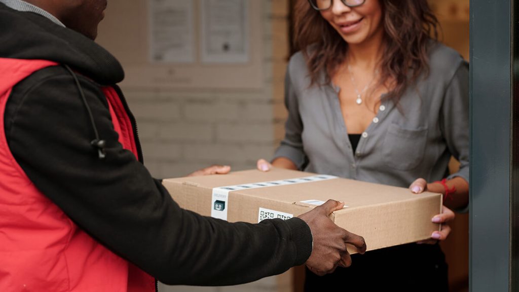 delivery of a box